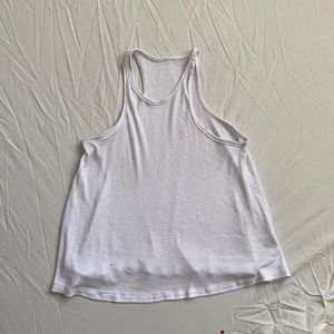 Loose Fit White Tank Top